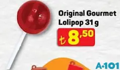 ORİGİNAL GOURMET LOLİPOP SERT ŞEKER 31 G fiyat ve kampanya bilgisi